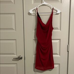 Elegant Red Sleeveless Dress